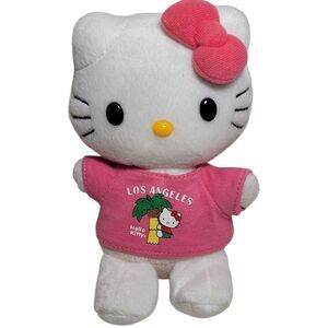 Hello Kitty Los Angeles Pink Shirt Plush Sanrio 7.5" Stuffed Animal Toy